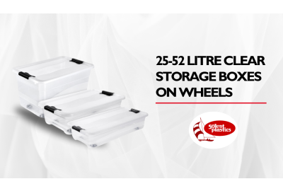 Product Feature: 25-52 Litre Clear Storage Boxes on Wheels