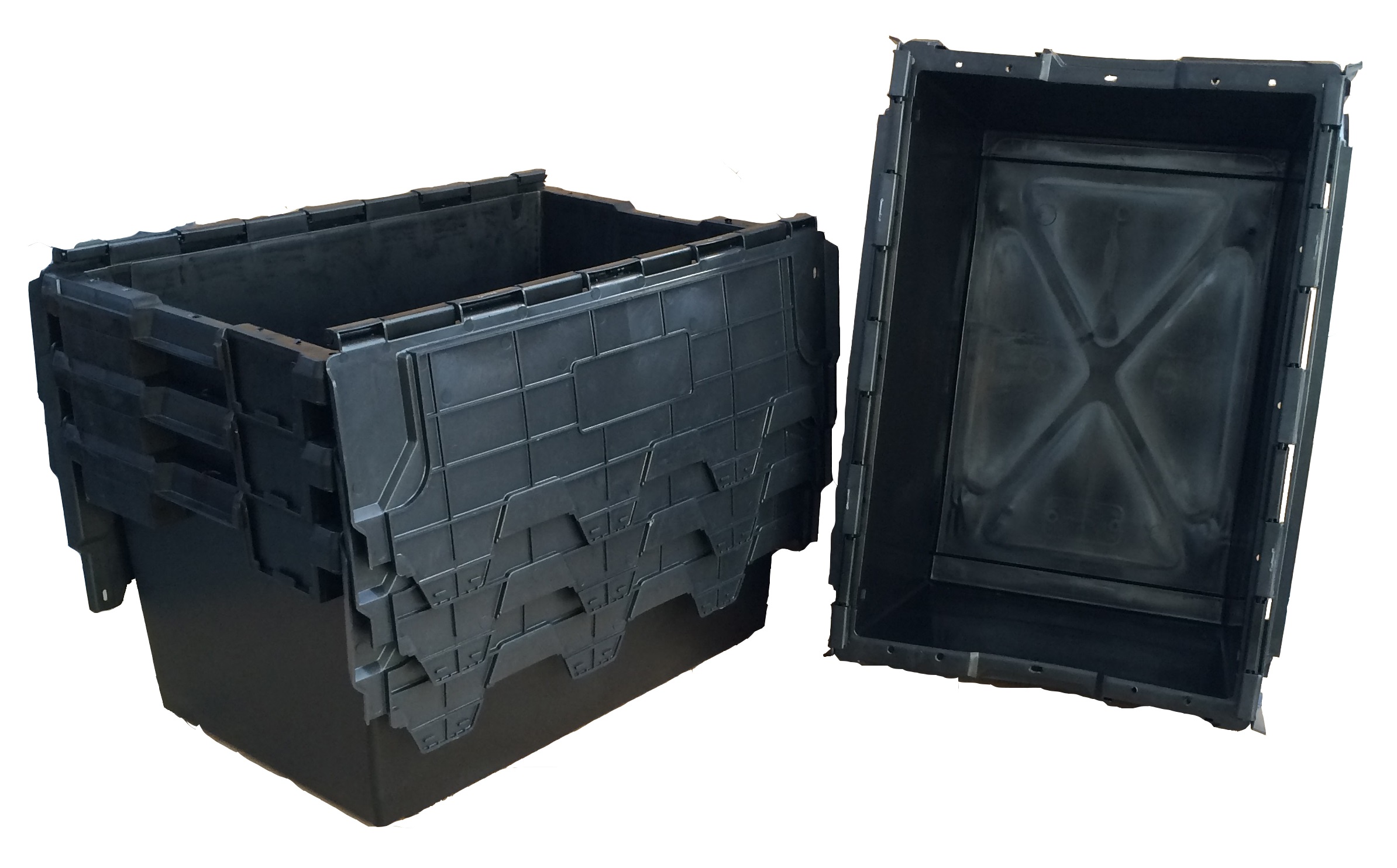 80 Ltr Heavy Duty XL Attached Lid Container